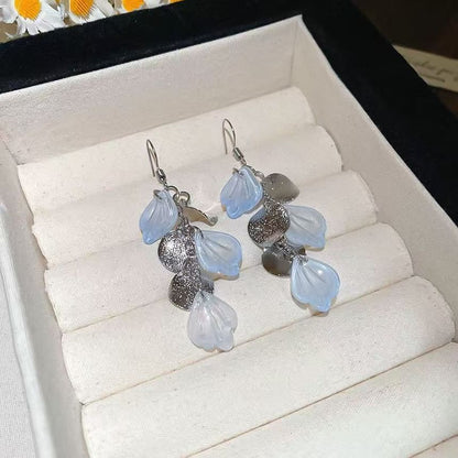 Hook Drop Earring Shell Fringed