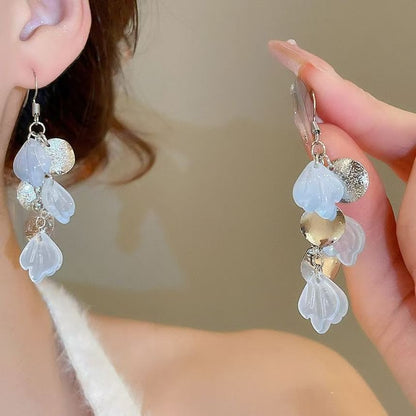Hook Drop Earring Shell Fringed