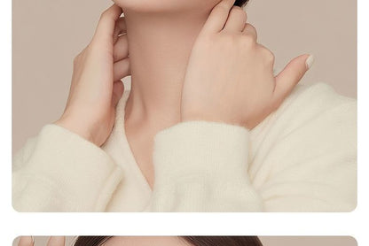 Earring Faux Pearl Asymmetrical Drop Glitter