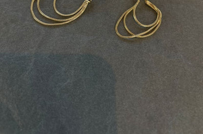 Sterling Earring Hoop 925 Silver Layered