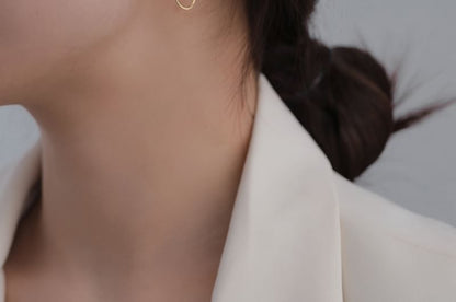 Sterling Earring Hoop 925 Silver Layered