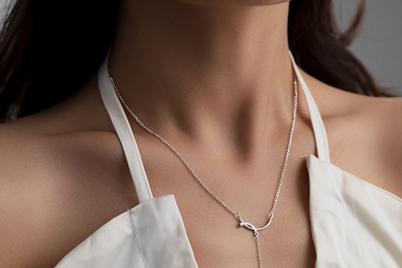 Pendant Necklace Rhinestone