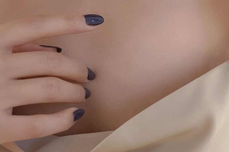 Choker Faux Leaf Pearl