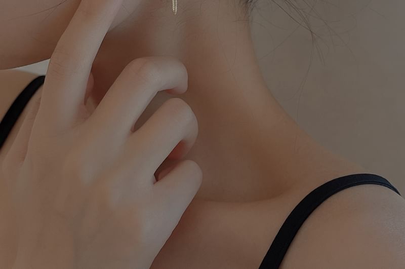 Set: Sterling Earring Hoop Cuff Chain Plain Silver Ear + 925