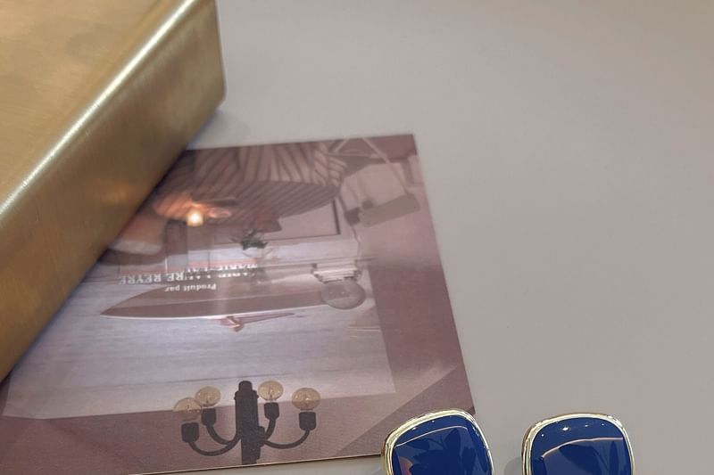 Earring 925 Sterling Square Silver Stud