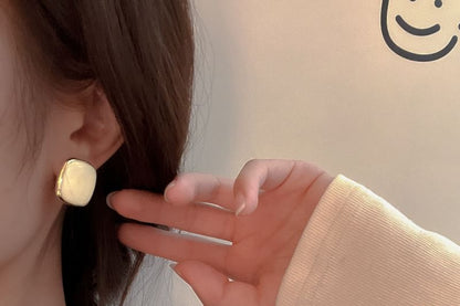 Earring 925 Sterling Square Silver Stud