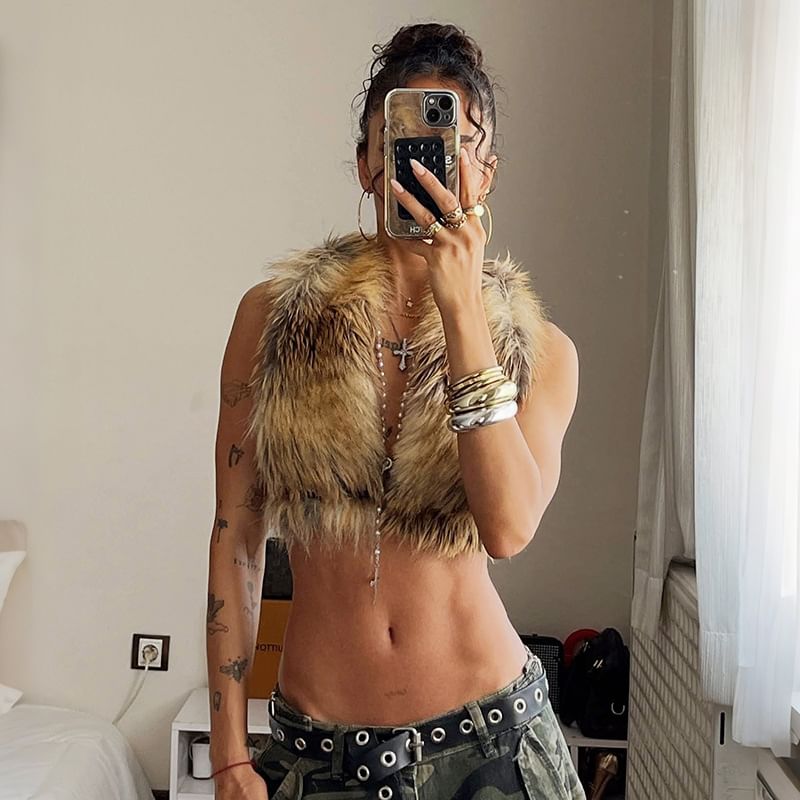 Faux Fur Vest