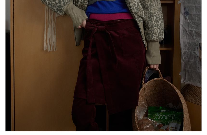 Faux Fur-Trim Leopard-Print Hooded Jacket