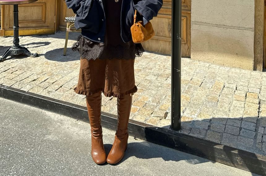 Furry Collar Zip-Up Jacket