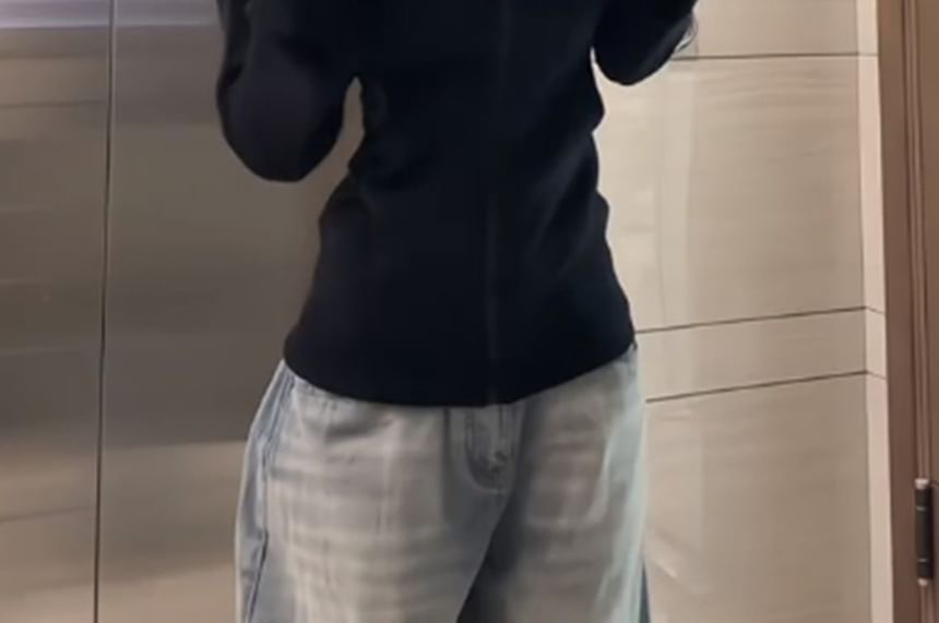 Long Sleeve Plain Faux Fur Trim Zip-Up Jacket