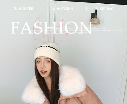 Faux Fur Collar Faux Leather Zip Puffer Jacket