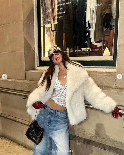 Collar Fluffy Jacket