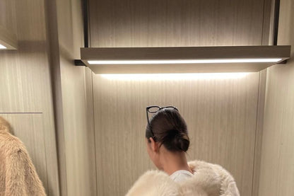 Plain Fluffy Hooded Jacket