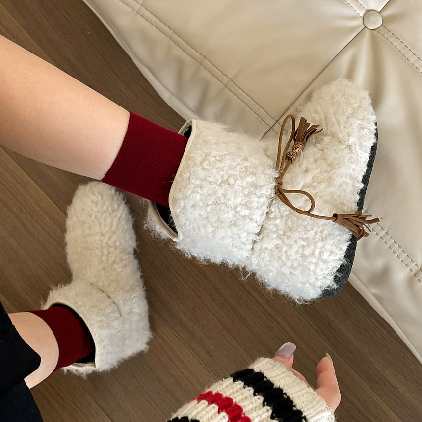 Faux Fur Short Snow Boots