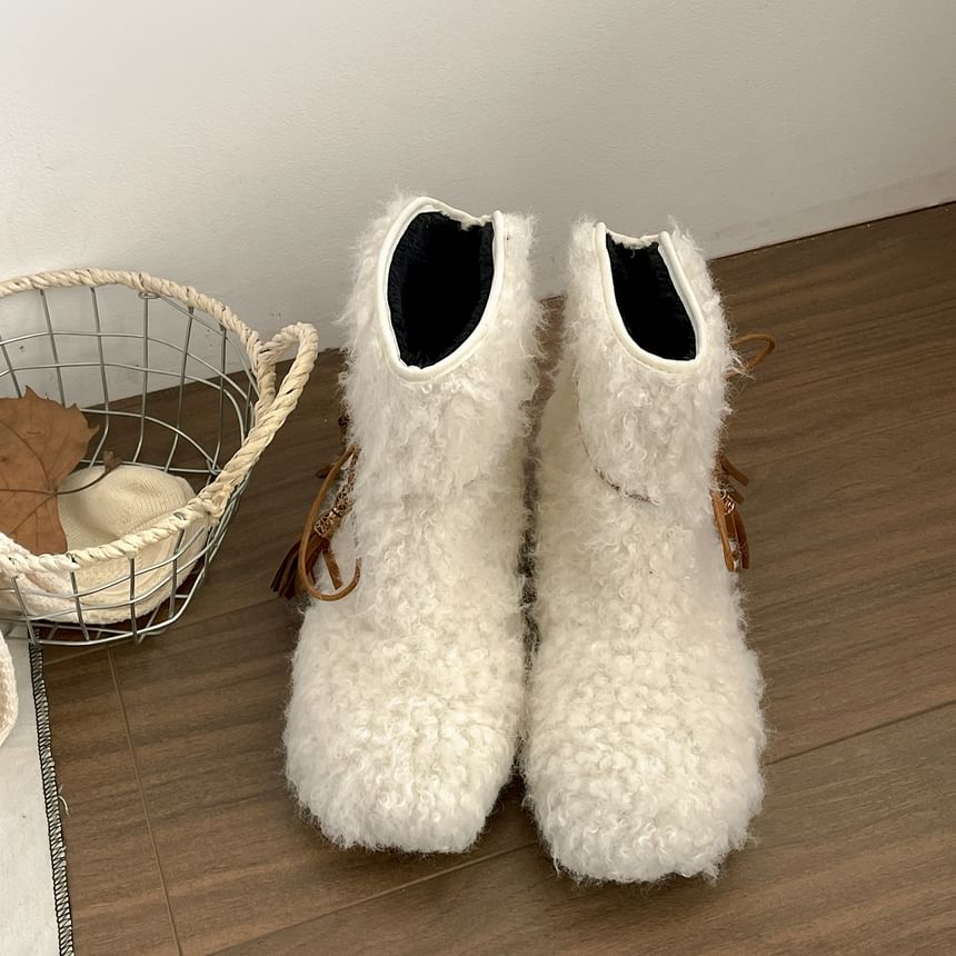 Faux Fur Short Snow Boots