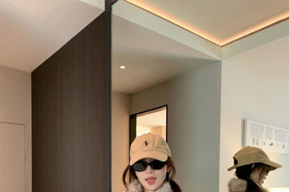 Collared Faux Fur Zip Jacket