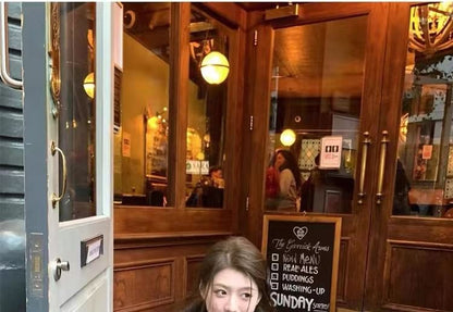 Faux Fur Collared Buttoned Coat