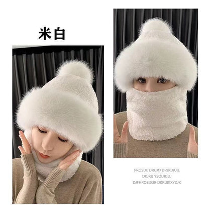 Pom Pom Faux Fur Balaclava (Various Designs)