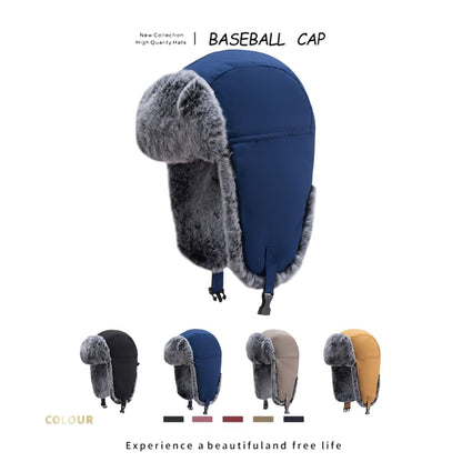 Panel Faux Fur Trapper Hat