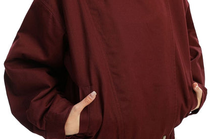 Faux Fur Collar Zip Puffer Jacket