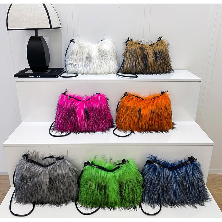 Faux Fur Shoulder Bag