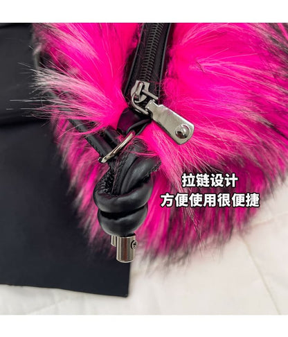 Faux Fur Shoulder Bag