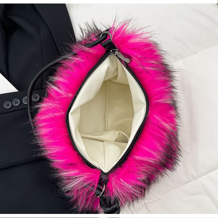 Faux Fur Shoulder Bag
