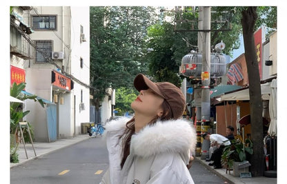 Furry Trim Zip-Up Padded Jacket