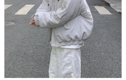 Furry Trim Zip-Up Padded Jacket