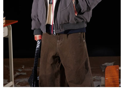 Faux Fur-Trim Hooded Padded Jacket