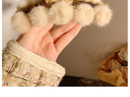 Faux Fur Hair Claw Clip