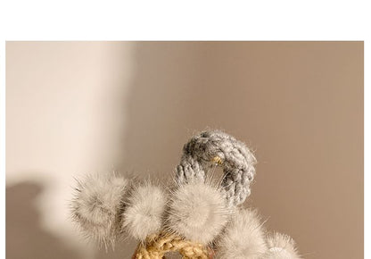 Faux Fur Hair Claw Clip