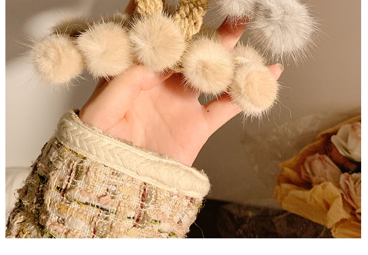 Faux Fur Hair Claw Clip