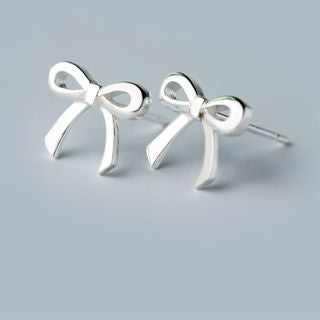 Sterling Bow Silver 925 Earring