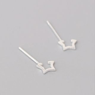 Earring Star Sterling Open 925 Silver