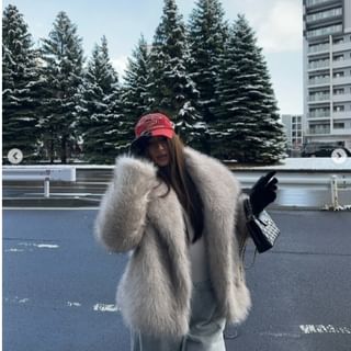 Collar Fluffy Jacket