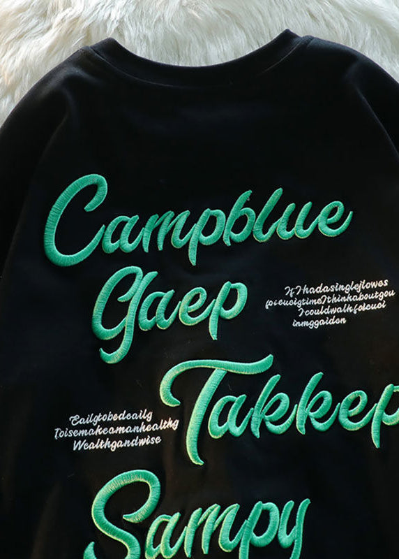 Shirts Modern T Men Apparel Letter Cotton Embroideried Apricot