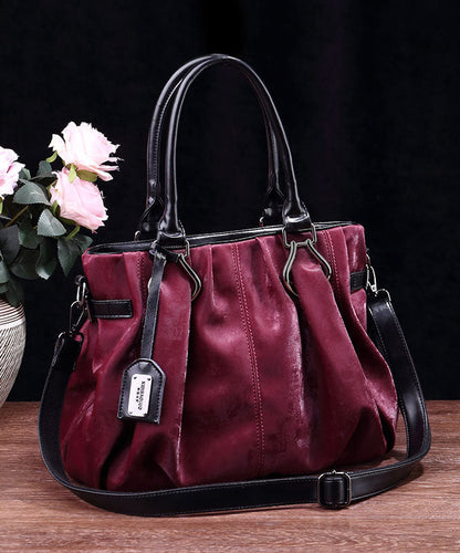 Capacity Large Tote Black Bag Leather Modern Calf