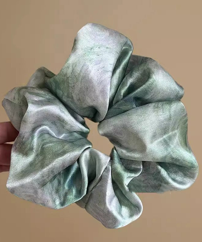 Dy Tie Hair Satins Blue Band Modern