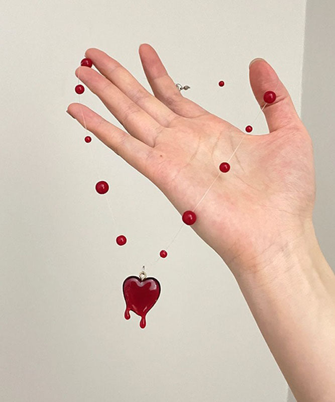 Necklace Love Modern Alloy Pendant Mulberry Beading