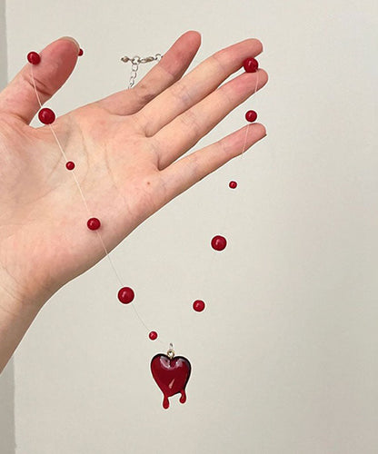 Necklace Love Modern Alloy Pendant Mulberry Beading