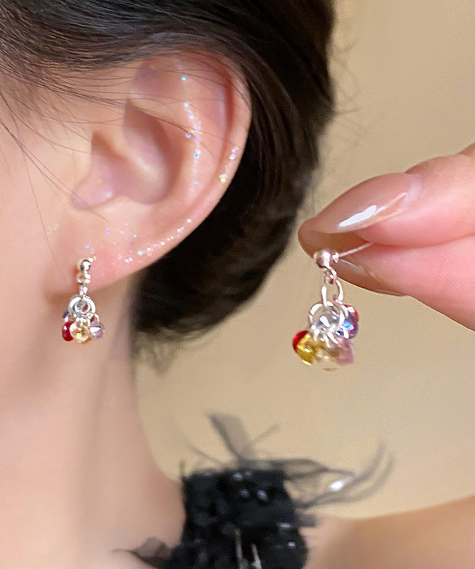 Earrings Alloy Modern Rainbow Drop Zircon Beads