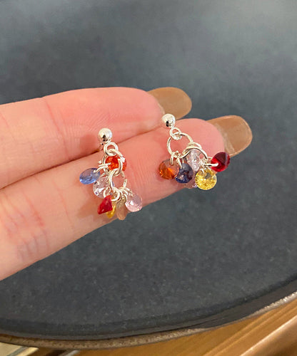Earrings Alloy Modern Rainbow Drop Zircon Beads