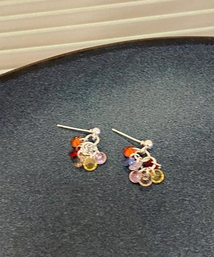 Earrings Alloy Modern Rainbow Drop Zircon Beads