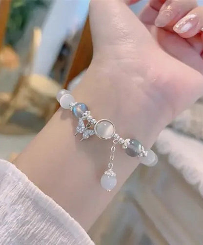 Silk Eye Charm Stone Modern Cat's Alloy Zircon Bracelet Butterfly