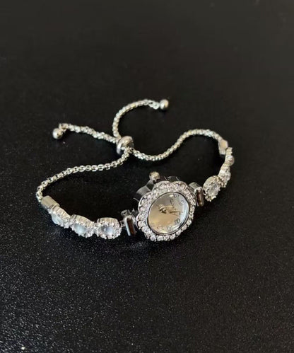 Modern Hardlex Alloy Silk Crystal Zircon Watches Tassel