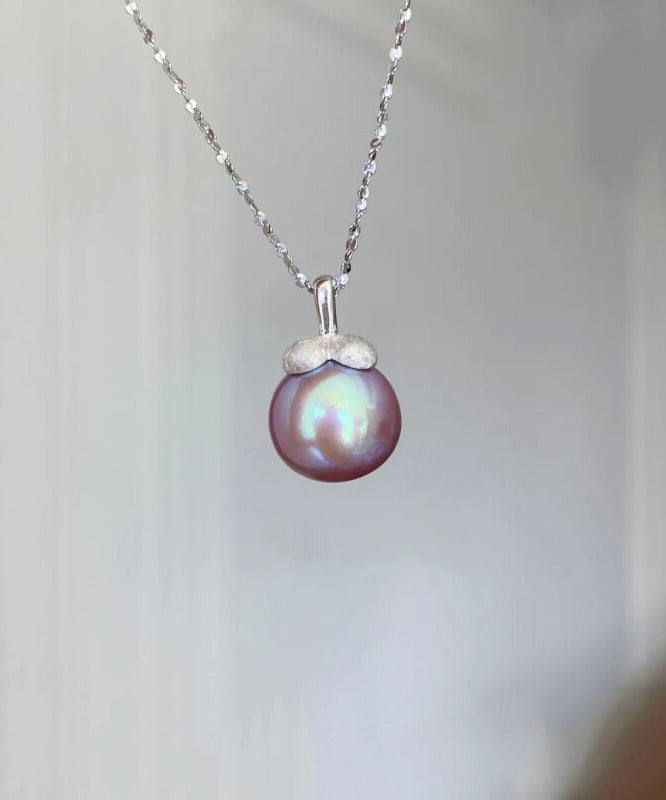 Pendant Silver Mountain Pearl Modern Silk Small Sterling Zircon
