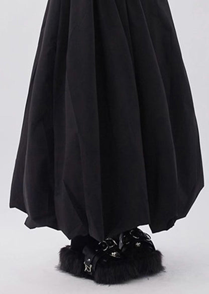 Waist High A Black Line Summer Natural Skirts Pockets