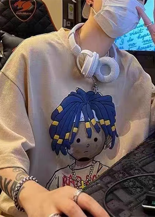 New Original Cotton Apricot Design Shirts Print Men Half Sleeve T