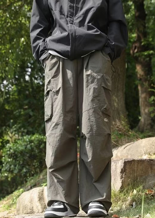 Pockets Solid Spring New Men Pants Black Cotton